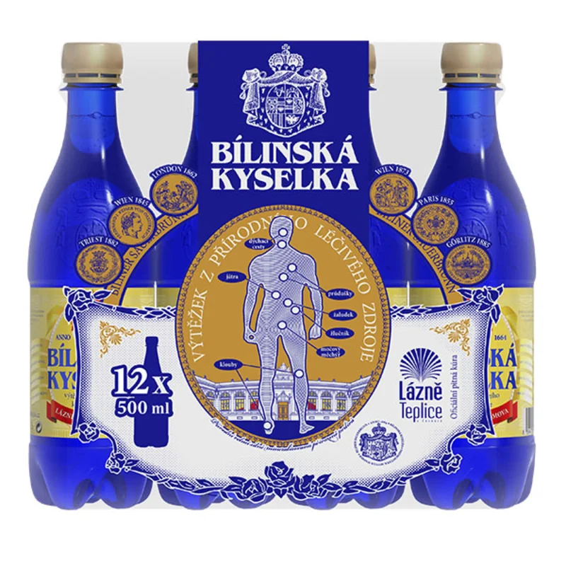 Bilinska Kyselka 1 л вода слабогазована, 6 шт.
