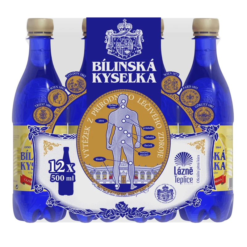 Мінеральна лікувально-столова вода Bilinska Kyselka 0,5 л (упаковка 12 шт.)