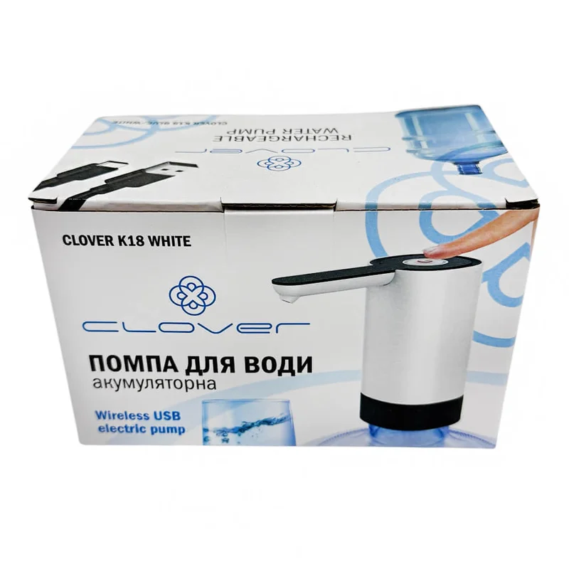 Помпа электрическая Clover K18 White на аккумуляторе